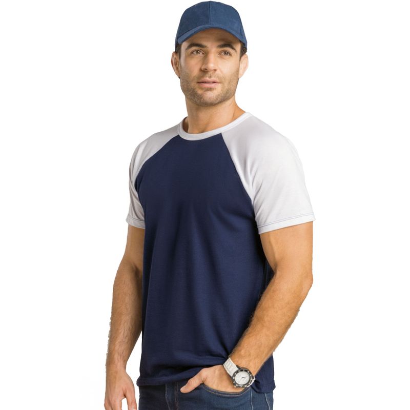Camiseta Hombre Azul Mp 1084
