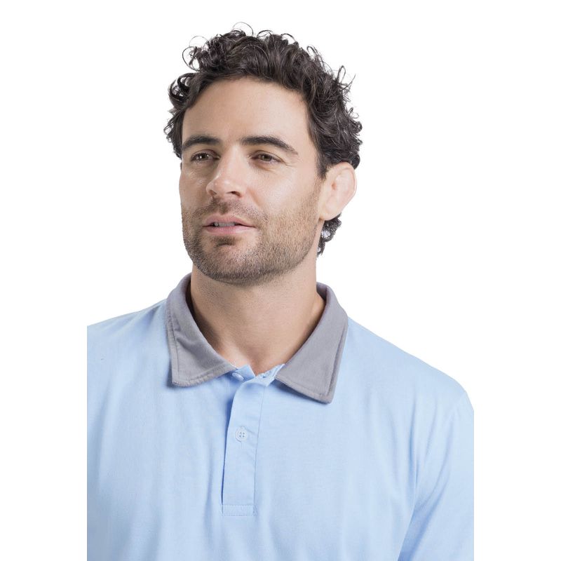 Polo Masculino Azul Claro Mp 3354