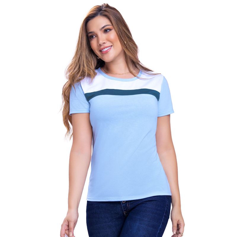 Camiseta Mujer Azul 72562