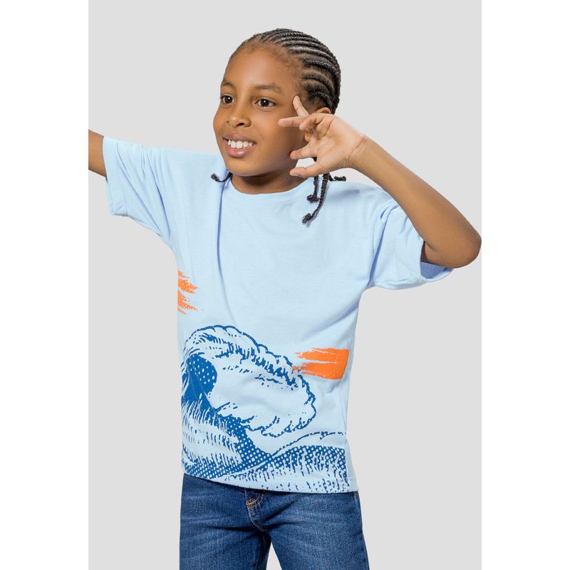 Camiseta Infantil Masculino Azul Baby Mp 108004