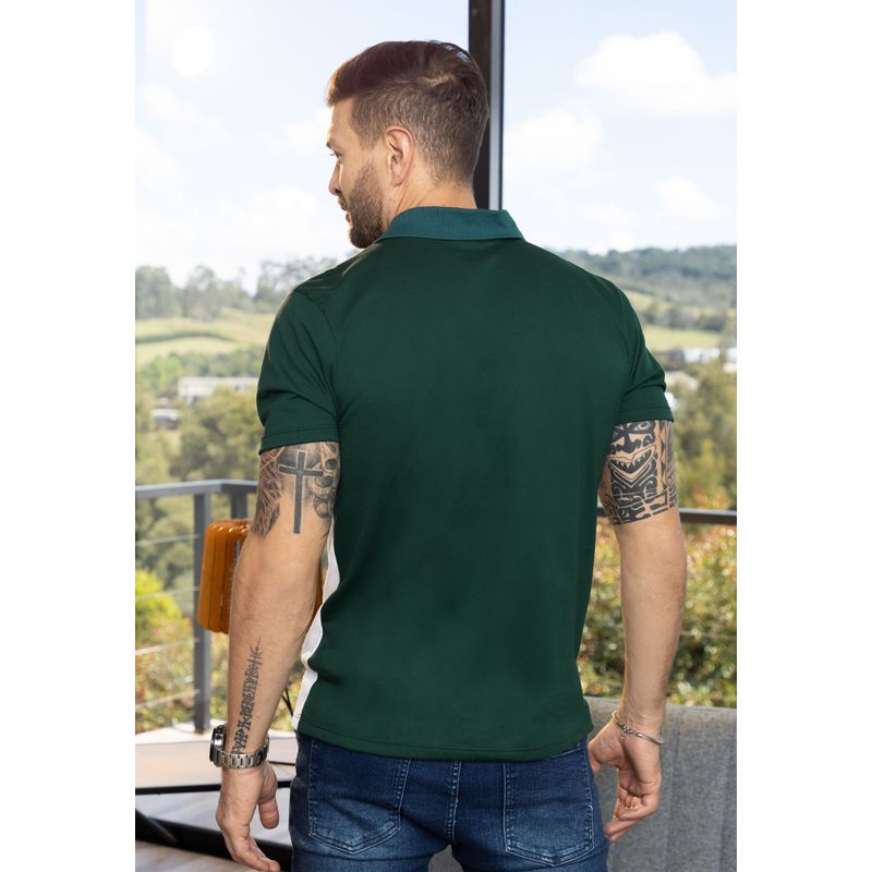 Polo Hombre Verde Botella Mp 6444
