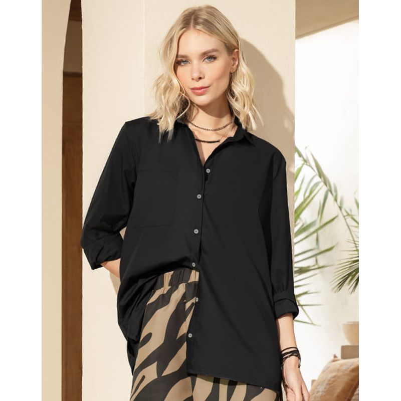 Camisa Mujer Negro Rutta 31537
