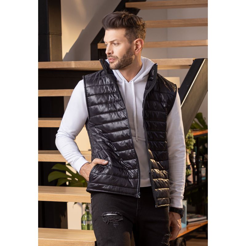 Chaleco Hombre Negro Mp 100685