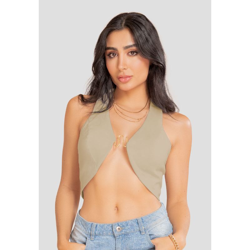 Crop Top Mujer Latte Atypical 106928