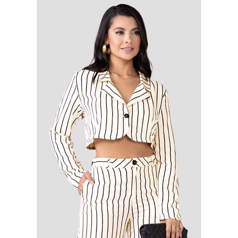 Blazer Mujer Blanco Mp 100294