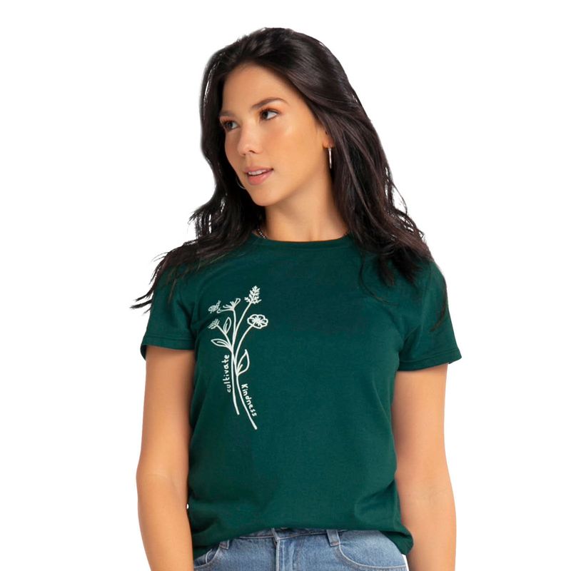 Camiseta Mujer Verde Mp 87102