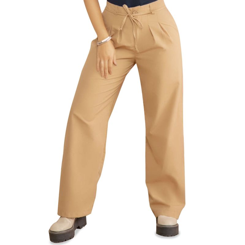 Pantalón Mujer Marrón Atypical 8123