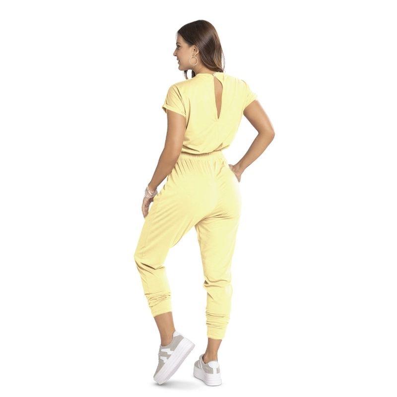Enterizo Largo Mujer Amarillo Oro Atypical 4929