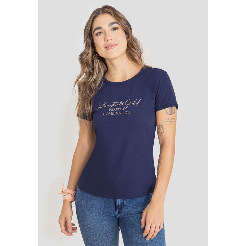 Camiseta Mujer Azul Navy Rutta 106881
