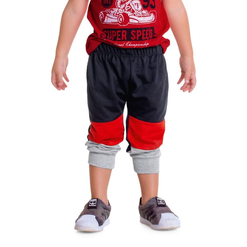 Jogger Bebe Masculino Rojo MP