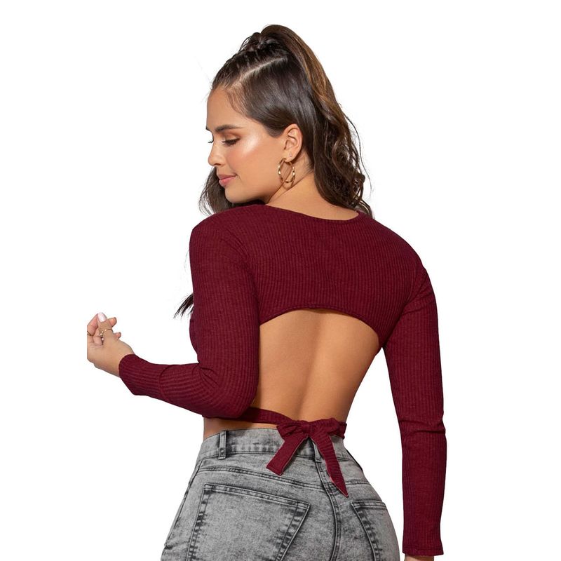 Blusa Mujer Vinotinto Mp 88095