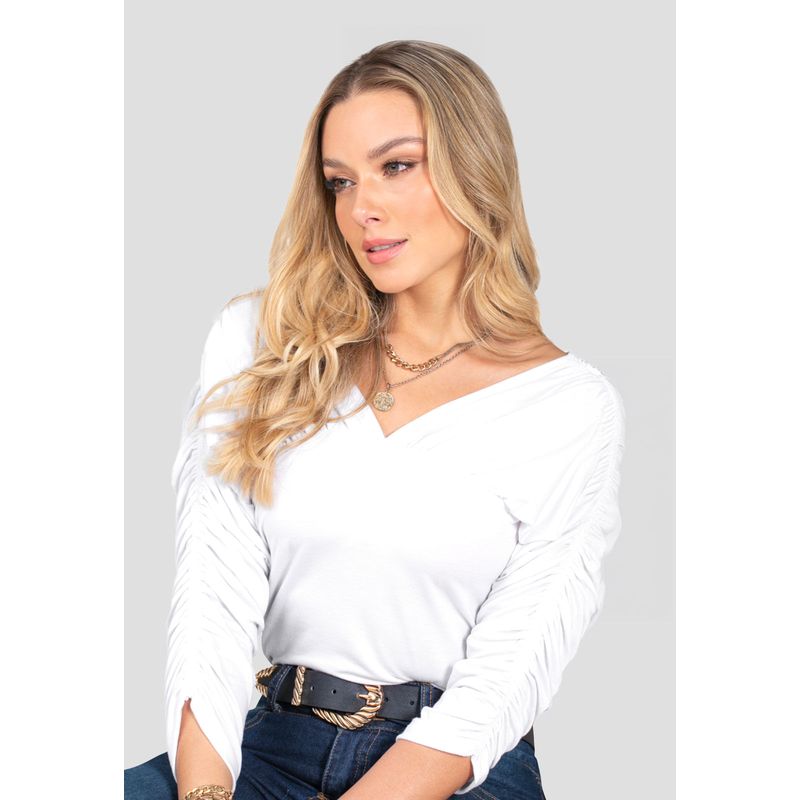 Camiseta Mujer Blanco Mp 5132