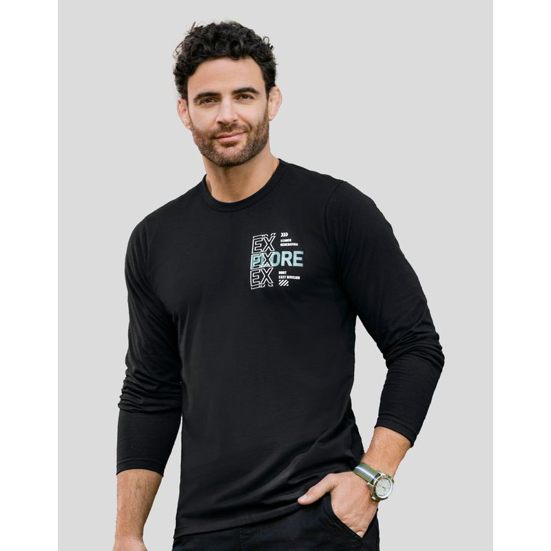 Camibuzo Hombre Negro Mp 7095