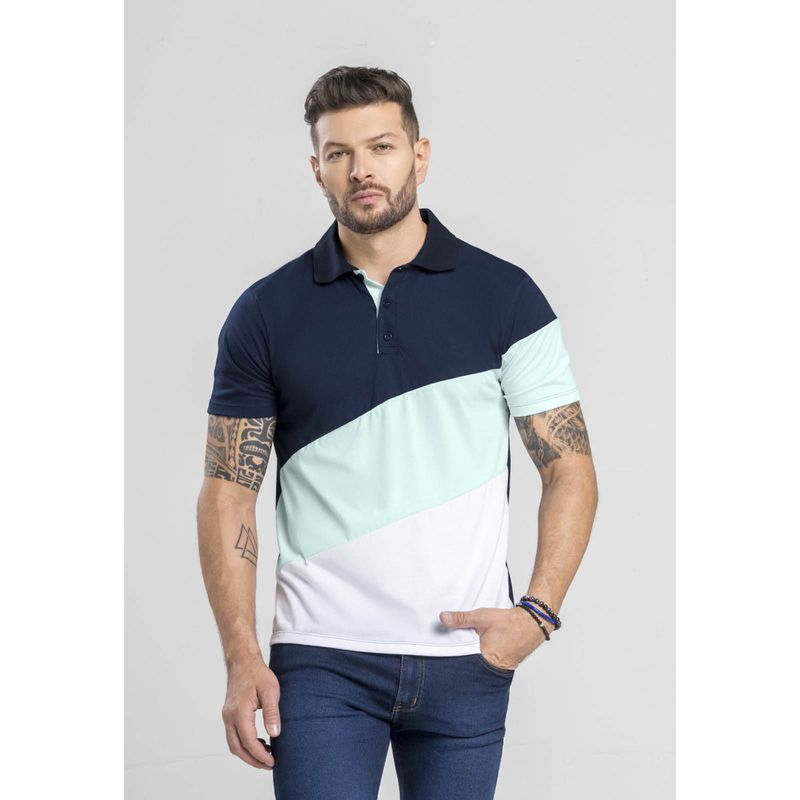 Polo Masculino Azul Navy Mp 1875
