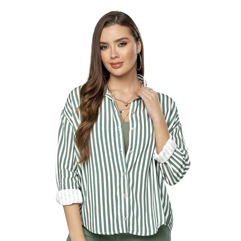 Camisa Mujer Estampado Mp 8368