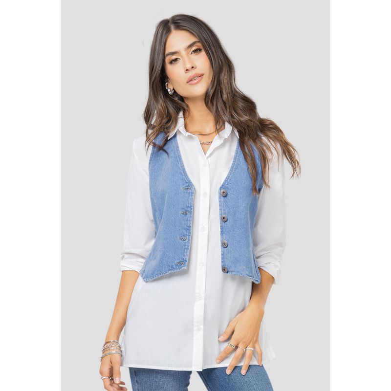 Chaleco Mujer Azul Rutta 104601