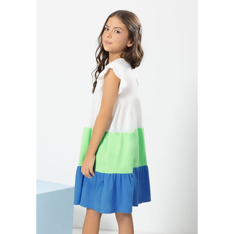 Vestido Infantil Femenino Multicolor Mp 100506