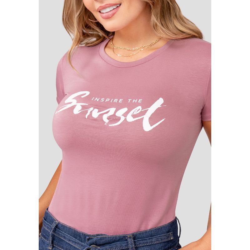 Camiseta Mujer Rosa Mp 105059