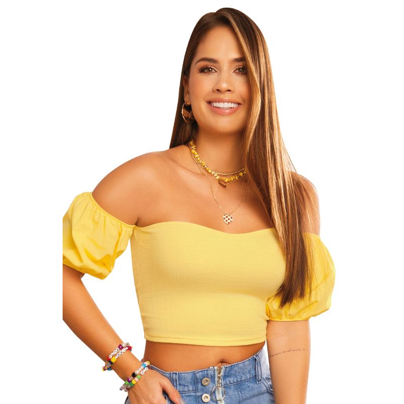 Blusa Mujer Amarillo Atypical 16745