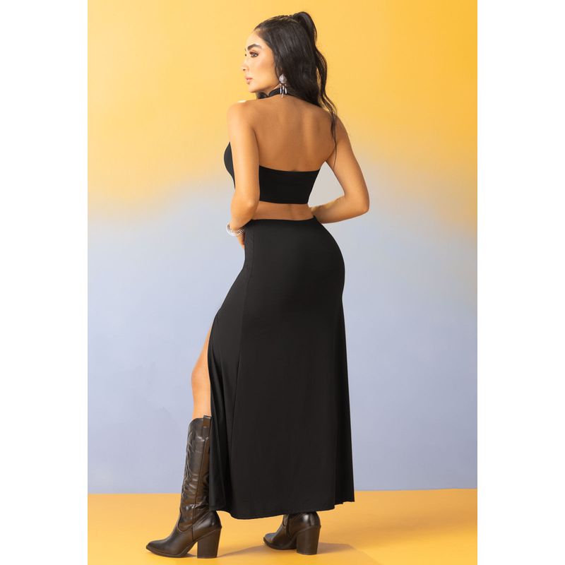 Vestido Mujer Negro Mp 107808
