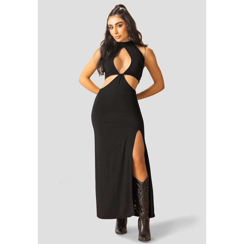 Vestido Mujer Negro Mp 107808