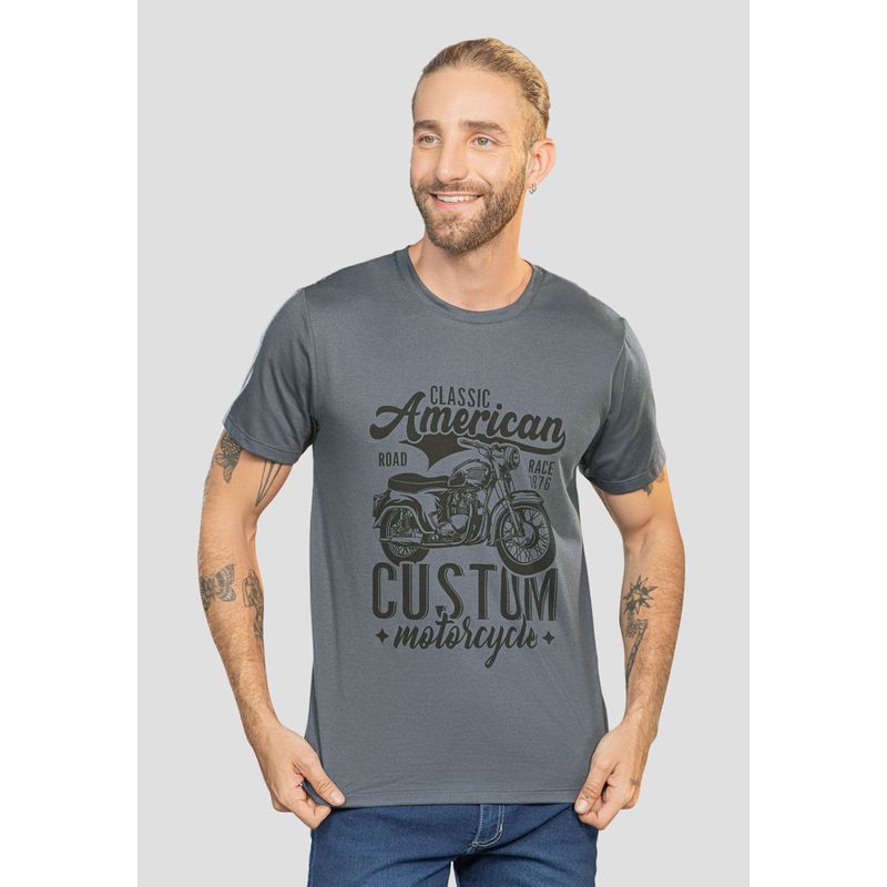 Camiseta Hombre Gris Oscuro Rutta 106206