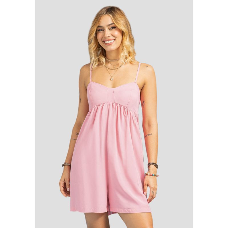 Enterizo Corto Mujer Rosa Polvo Rutta 107961