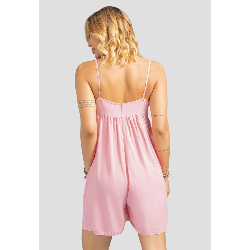 Enterizo Corto Mujer Rosa Polvo Rutta 107961