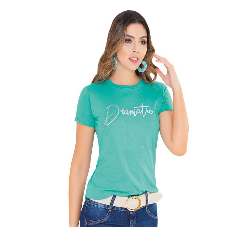 Camiseta Adulto Femenino Verde Marketing  Personal