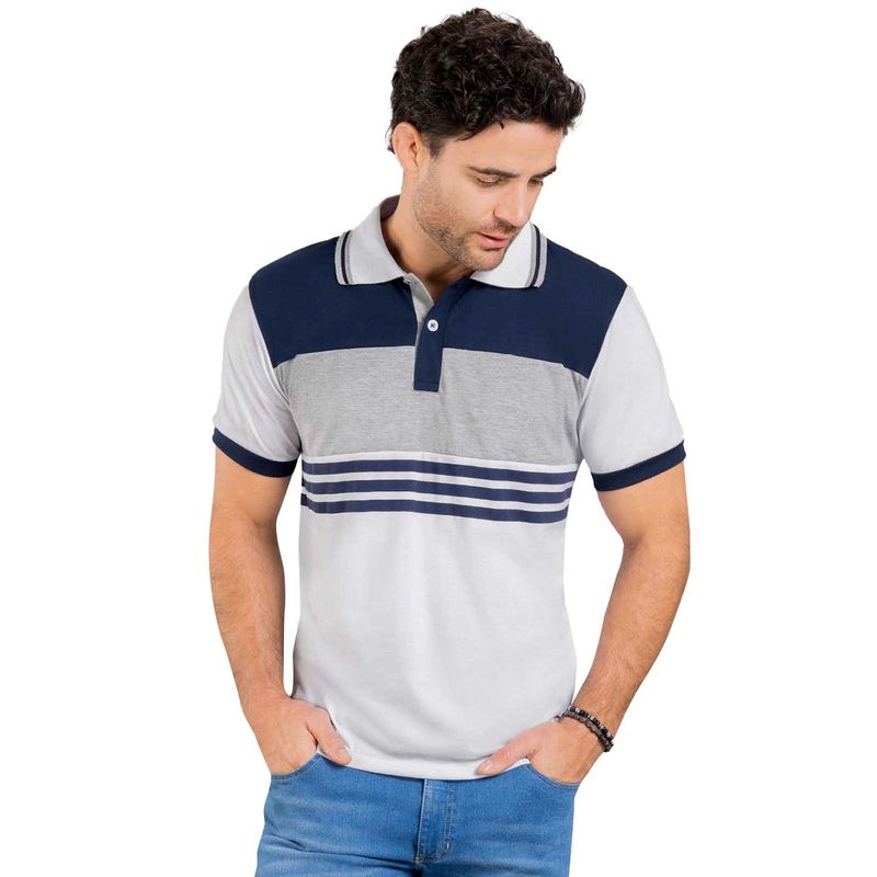 Polo Hombre Gris Mp 40430