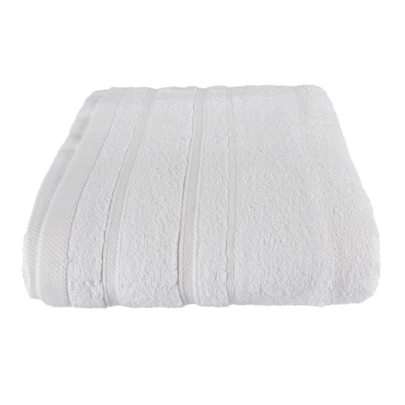Toalla de Playa 100% Algodón 520 gr Griffin Blanca 103 x 155 cm