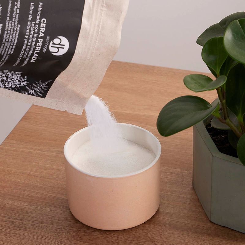 Cera Perlada para Velas 300 gr + 10 Pabilos