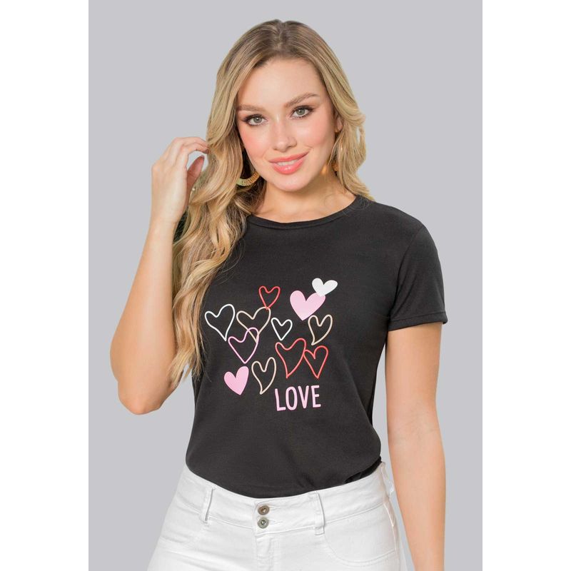 Camiseta Mujer Negro Mp 160