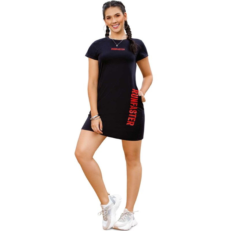 Vestido Mujer Negro Atypical 82985