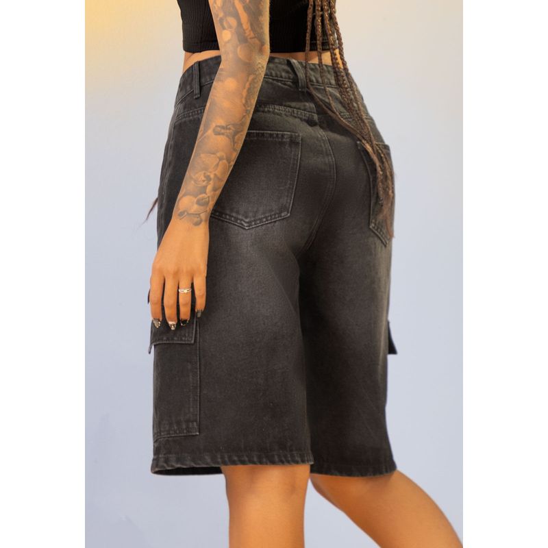 Bermuda Mujer Negro Mp 107822