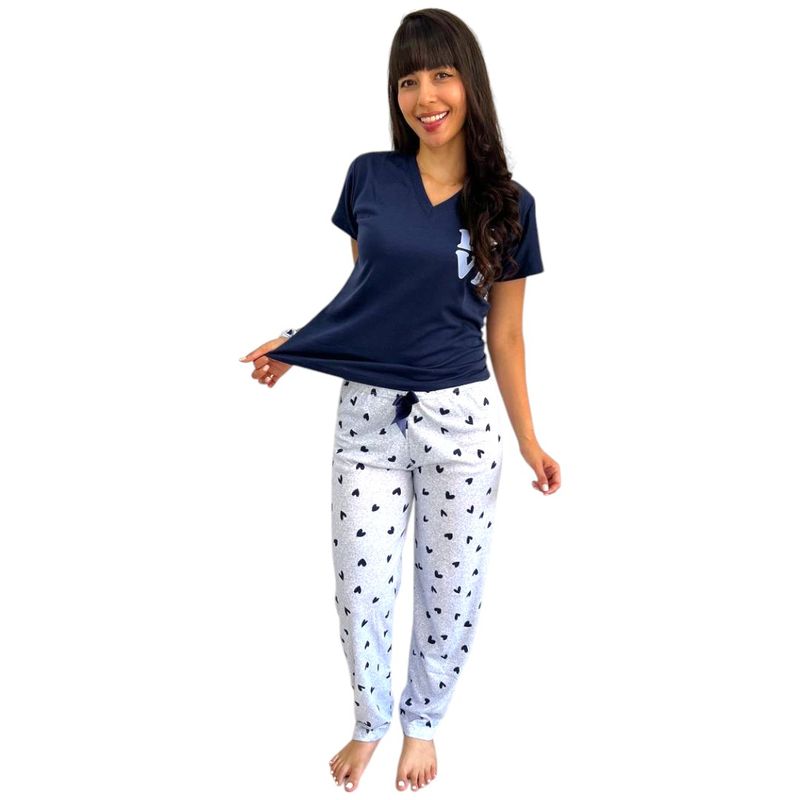 Corazones Azul Dama PL MC