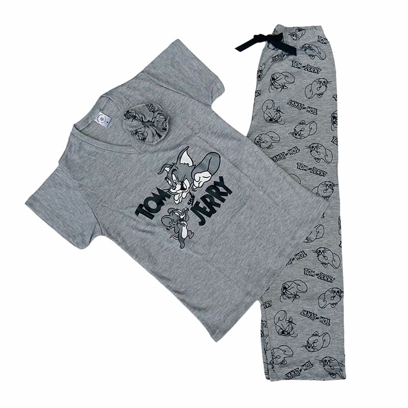 Tom y Jerry Gris Niña PL MC