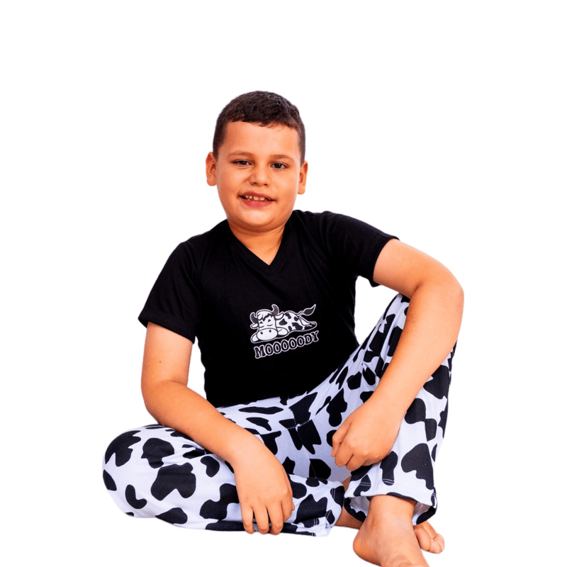 Vaca Moody Negro Niños PL MC