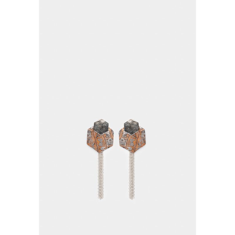 Aretes Layla de cuero y zamac para mujer millaré