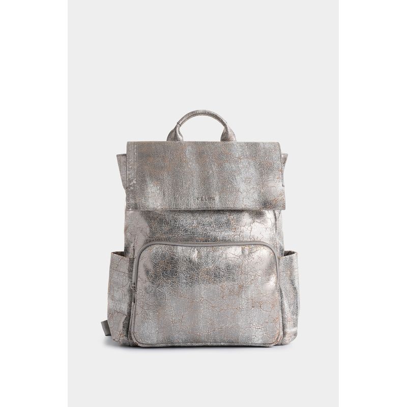 Morral Zermatt de cuero folia para mujer efecto craquelado
