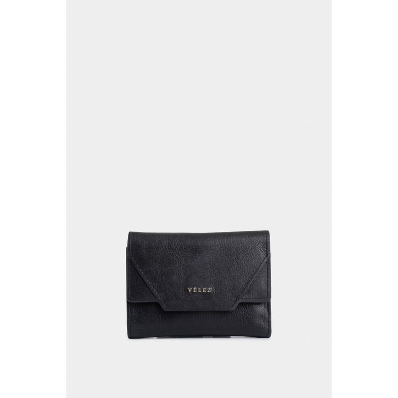 Billetera Taupe de cuero para mujer con monedero
