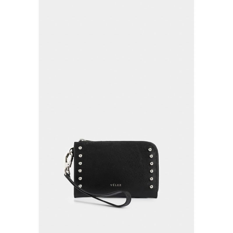 Billetera Holy de cuero para mujer taches
