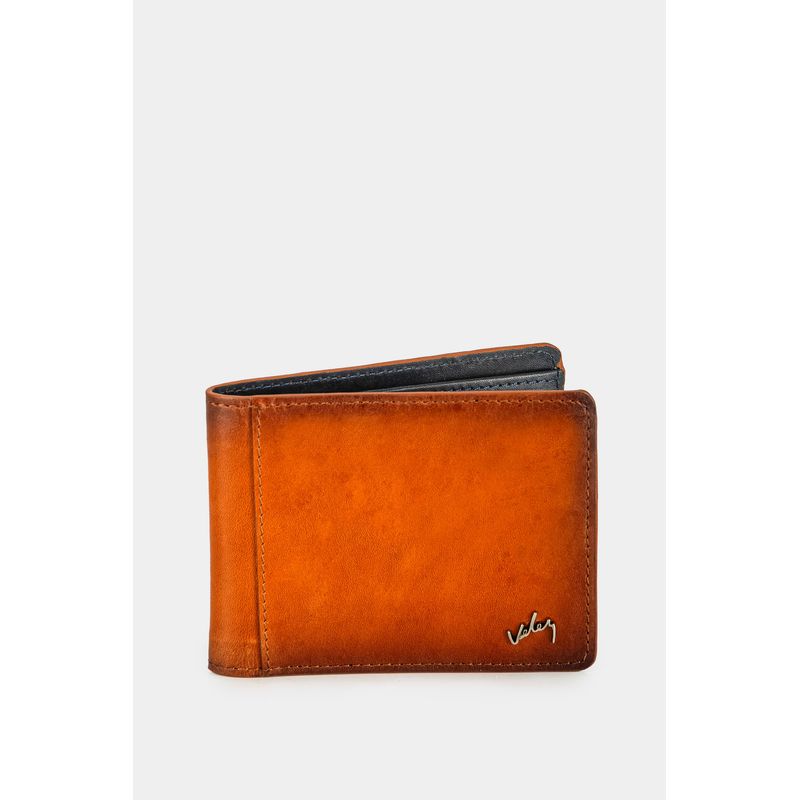 Billetera grosella de cuero para hombre vintage