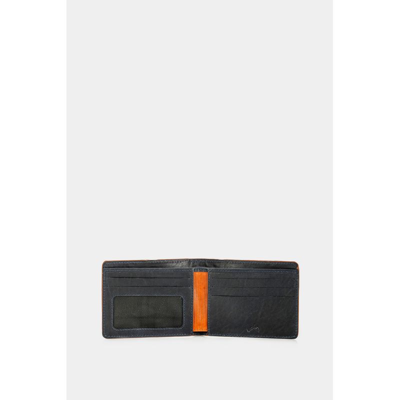 Billetera grosella de cuero para hombre vintage