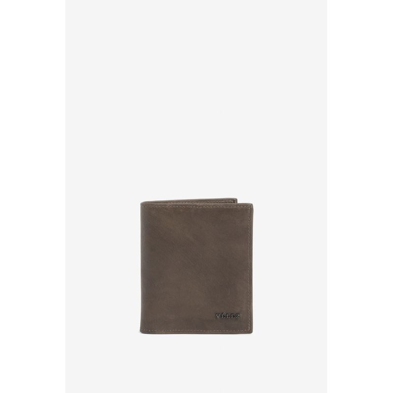Billetera Lucca de cuero para hombre detalle contraste