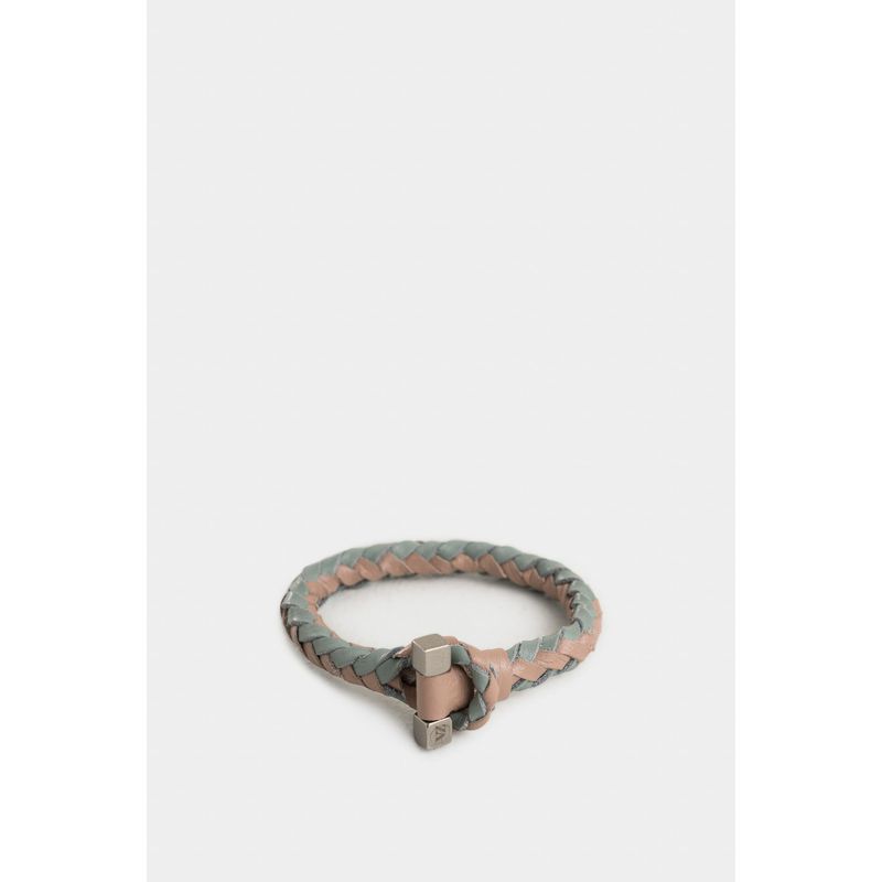 Manilla oronja de cuero trenzado para hombre herraje VZ