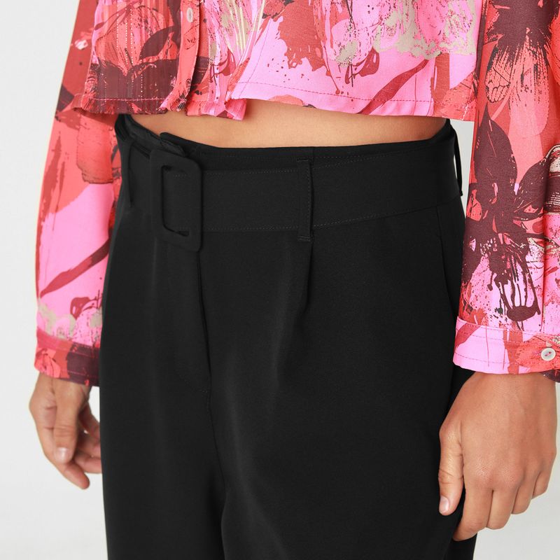 Pantalon Tiro Alto Bota Palazzo
