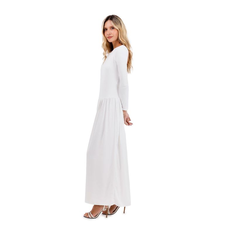 Vestido Largo Boheme Marfil
