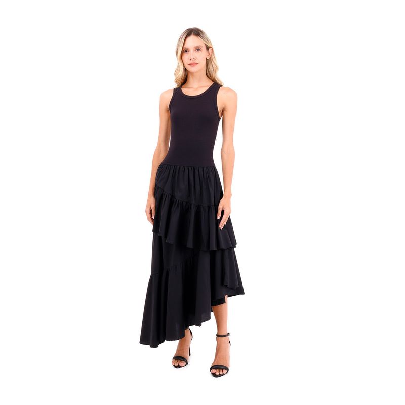 Vestido Largo Fuego Negro