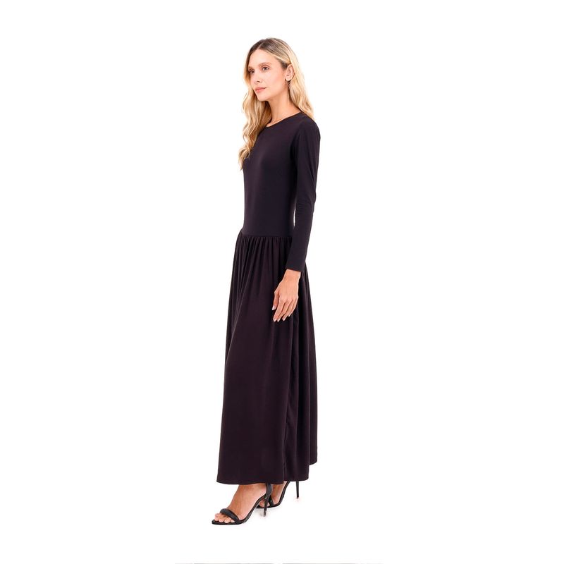 Vestido Largo Boheme Negro